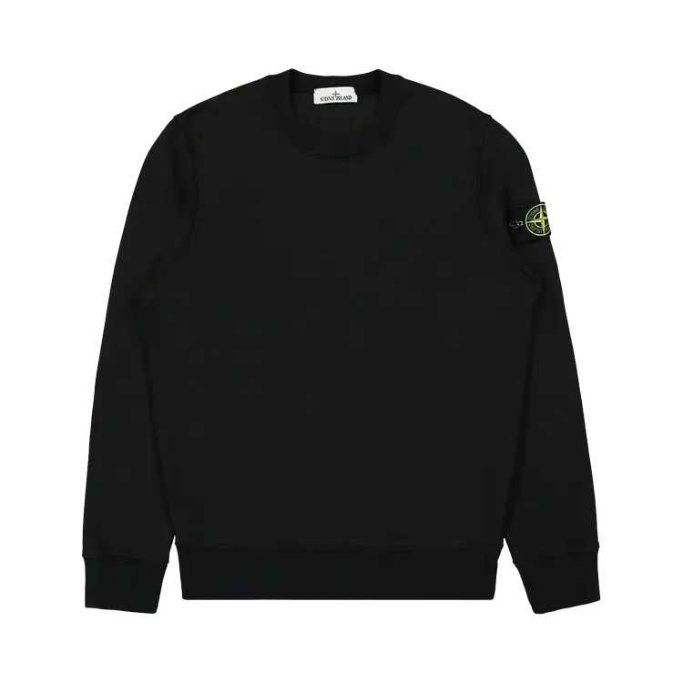 Толстовка Stone Island Garment Dyed 'Black', черный мужские брюки stone island shadow project cotton satin garment dyed chapter 2 чёрный размер 54