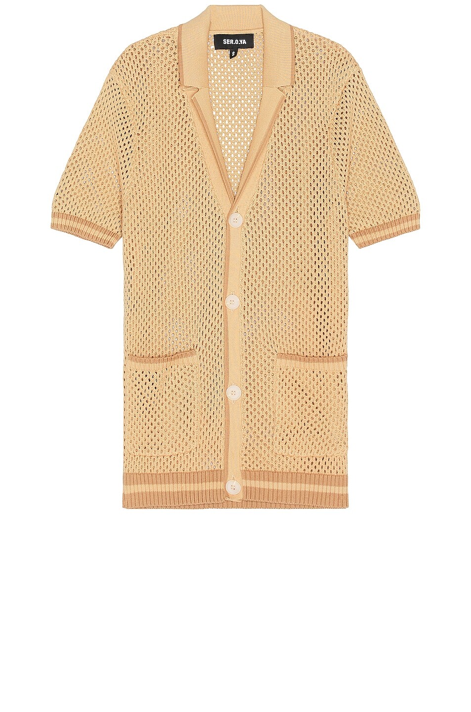 

Рубашка Ser.O.Ya Michael Crochet Shirt, бежевый