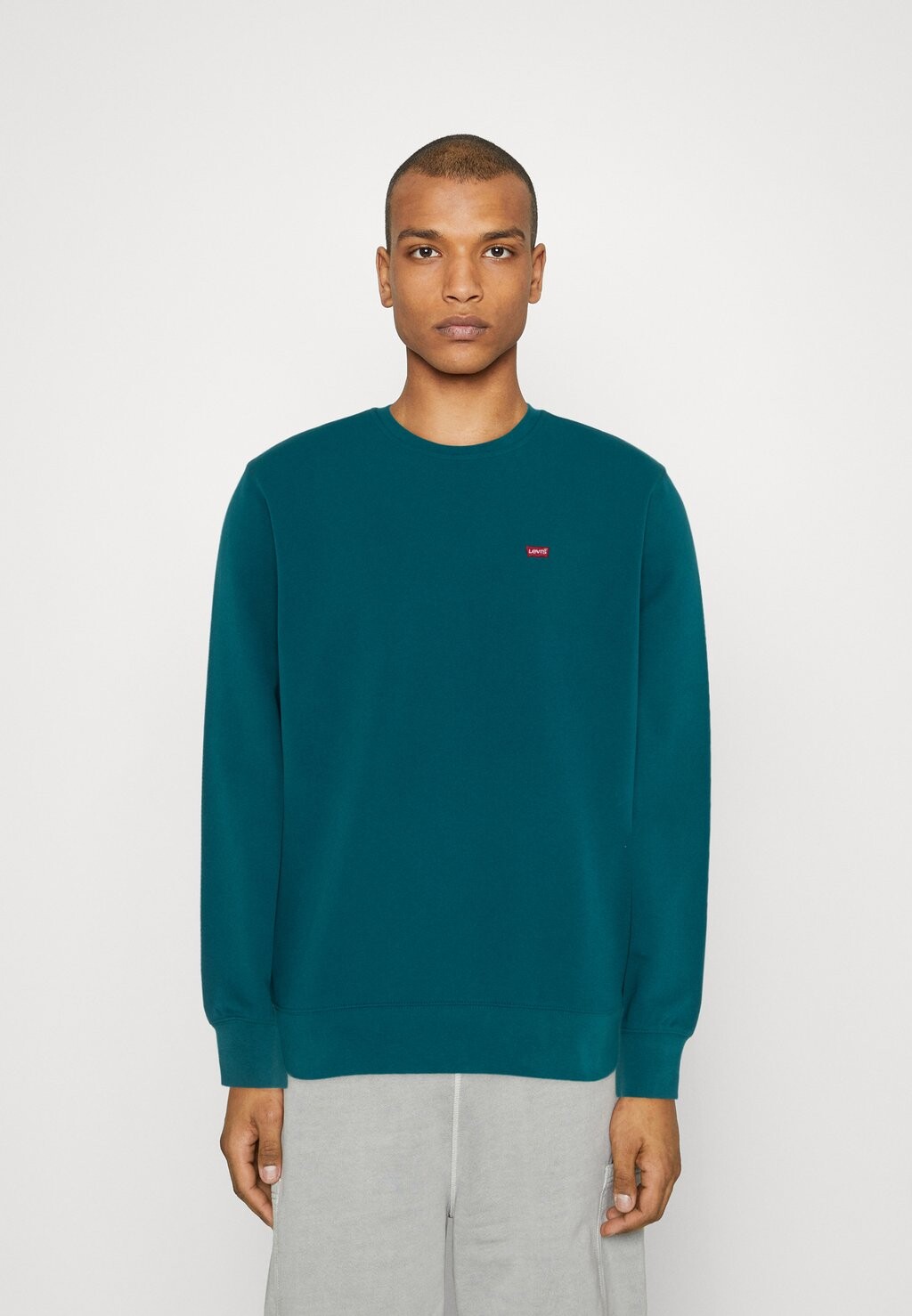 

Толстовка Levi's New Original Crew, океанские глубины, Зеленый