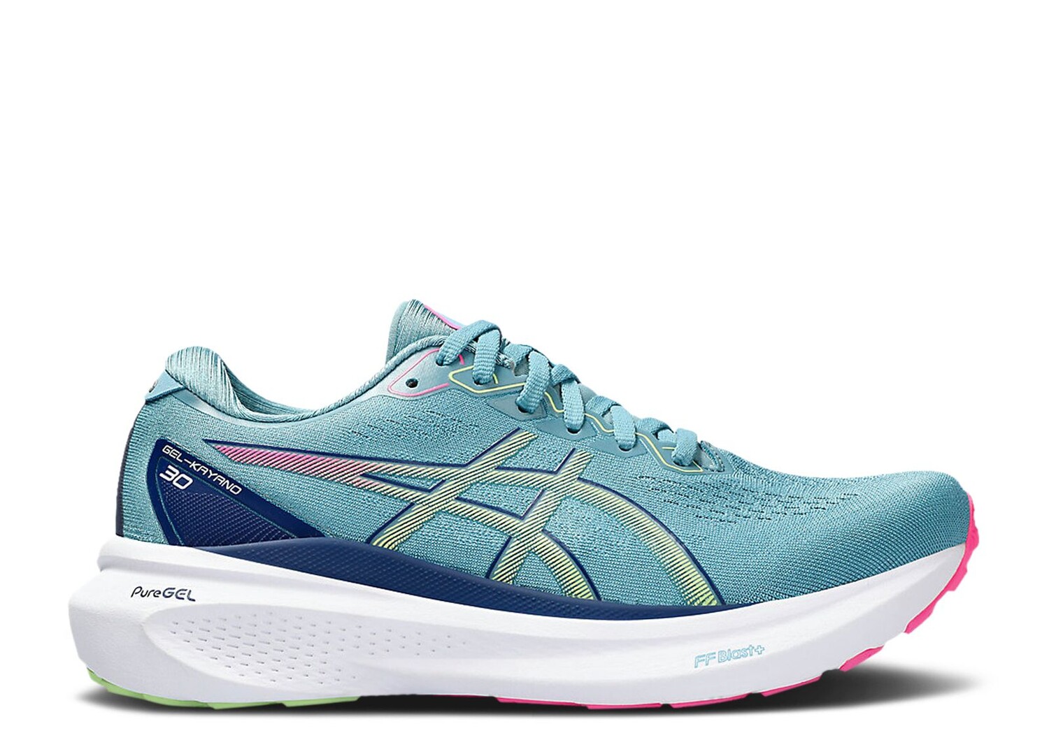 

Кроссовки ASICS Wmns Gel Kayano 30 Wide 'Gris Blue Lime Green', синий