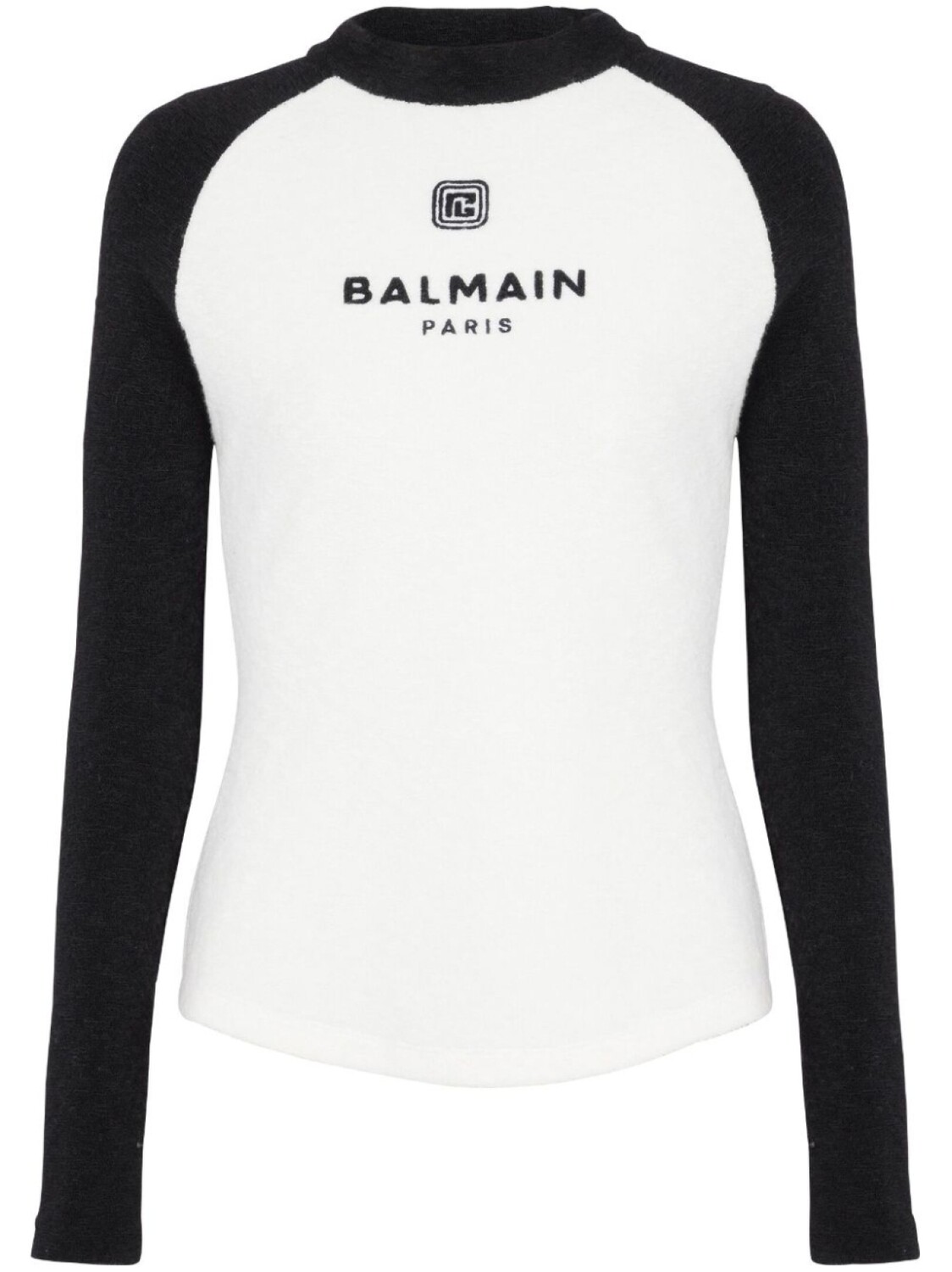

Balmain трикотажный топ с вышитым логотипом, белый