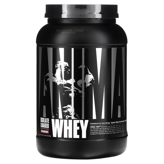 

Протеиновое тесто Universal Nutrition Animal Whey Isolated Loaded клубника, 907г