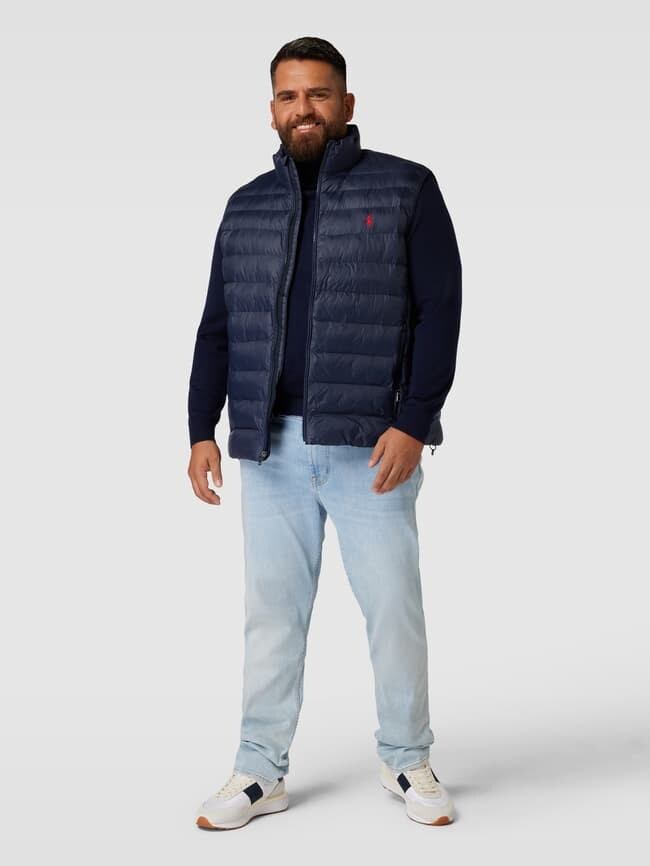 

Стеганый жилет PLUS SIZE с пришивной этикеткой Polo Ralph Lauren Big & Tall, темно-синий