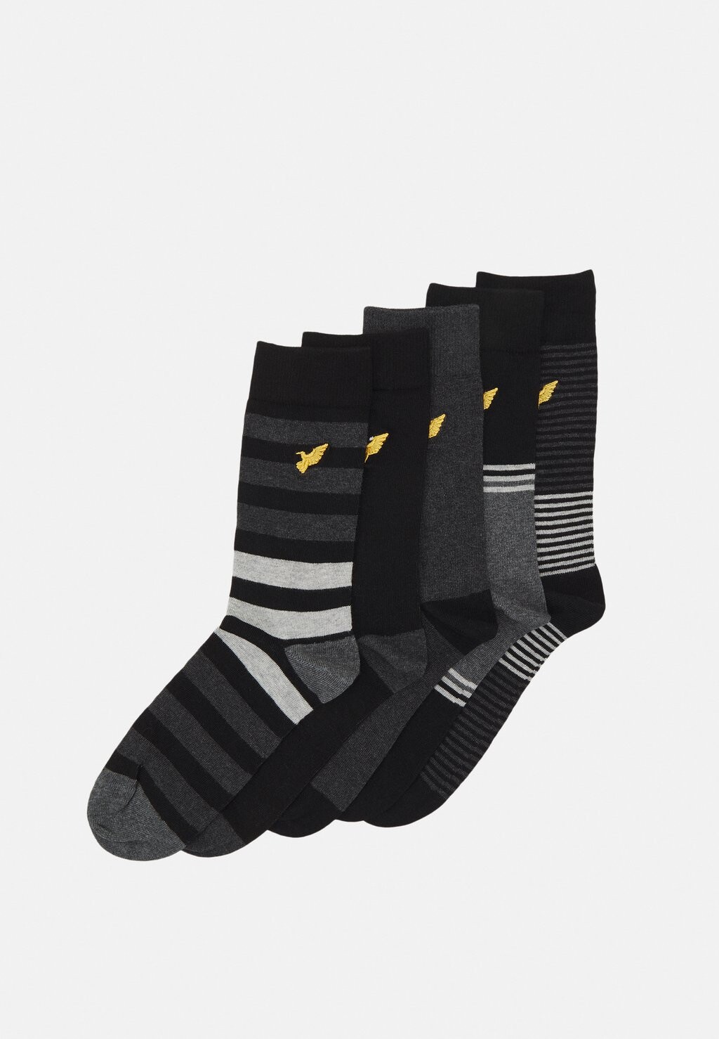 

Носки 5 PACK Pier One, крапчатый темно-серый