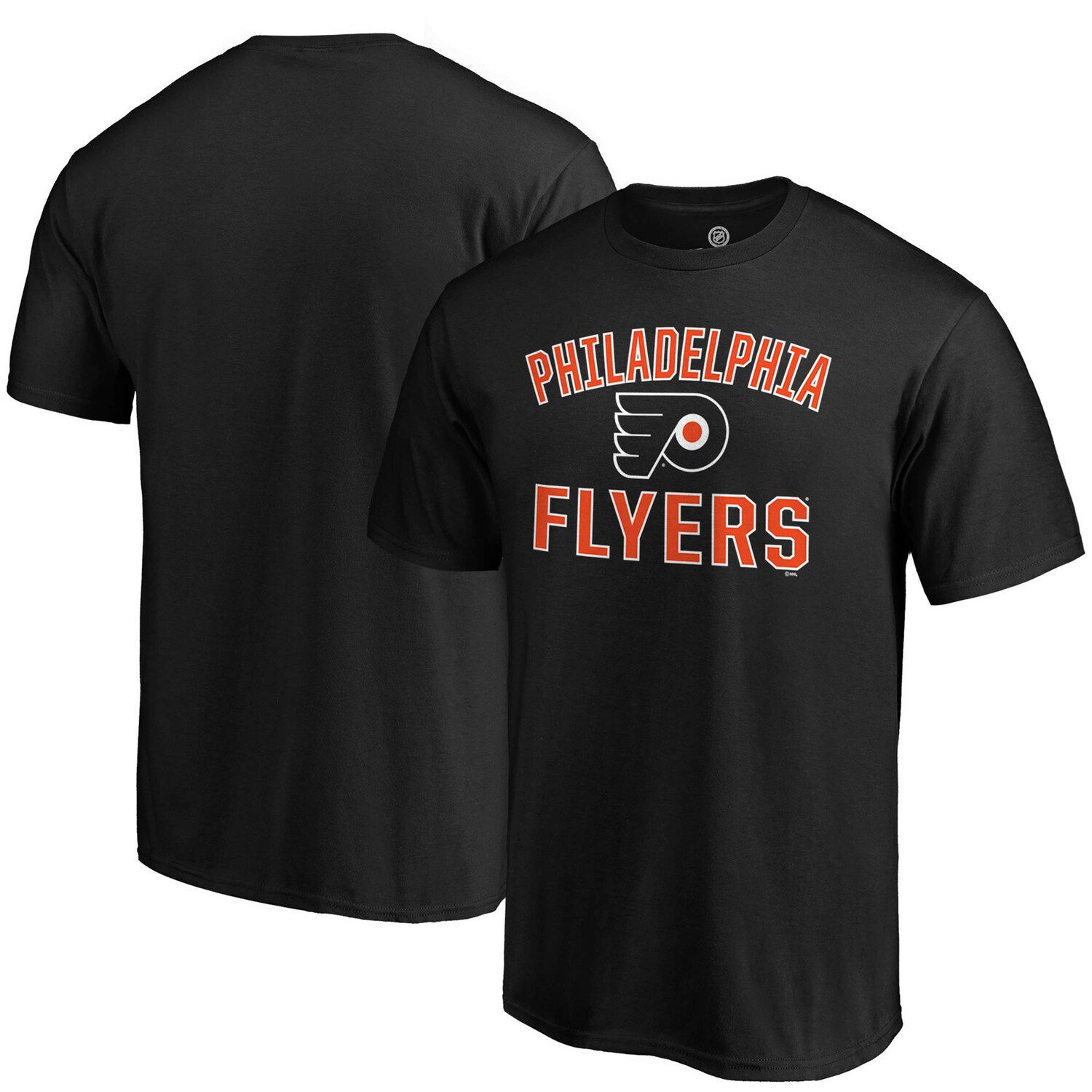 Мужская черная футболка Fanatics с логотипом Philadelphia Flyers Team Victory Arch