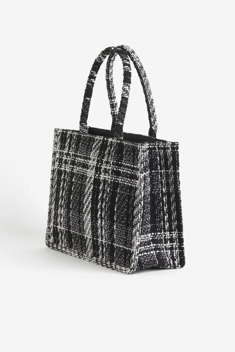 

Сумка из тисненой ткани H&M, черный
