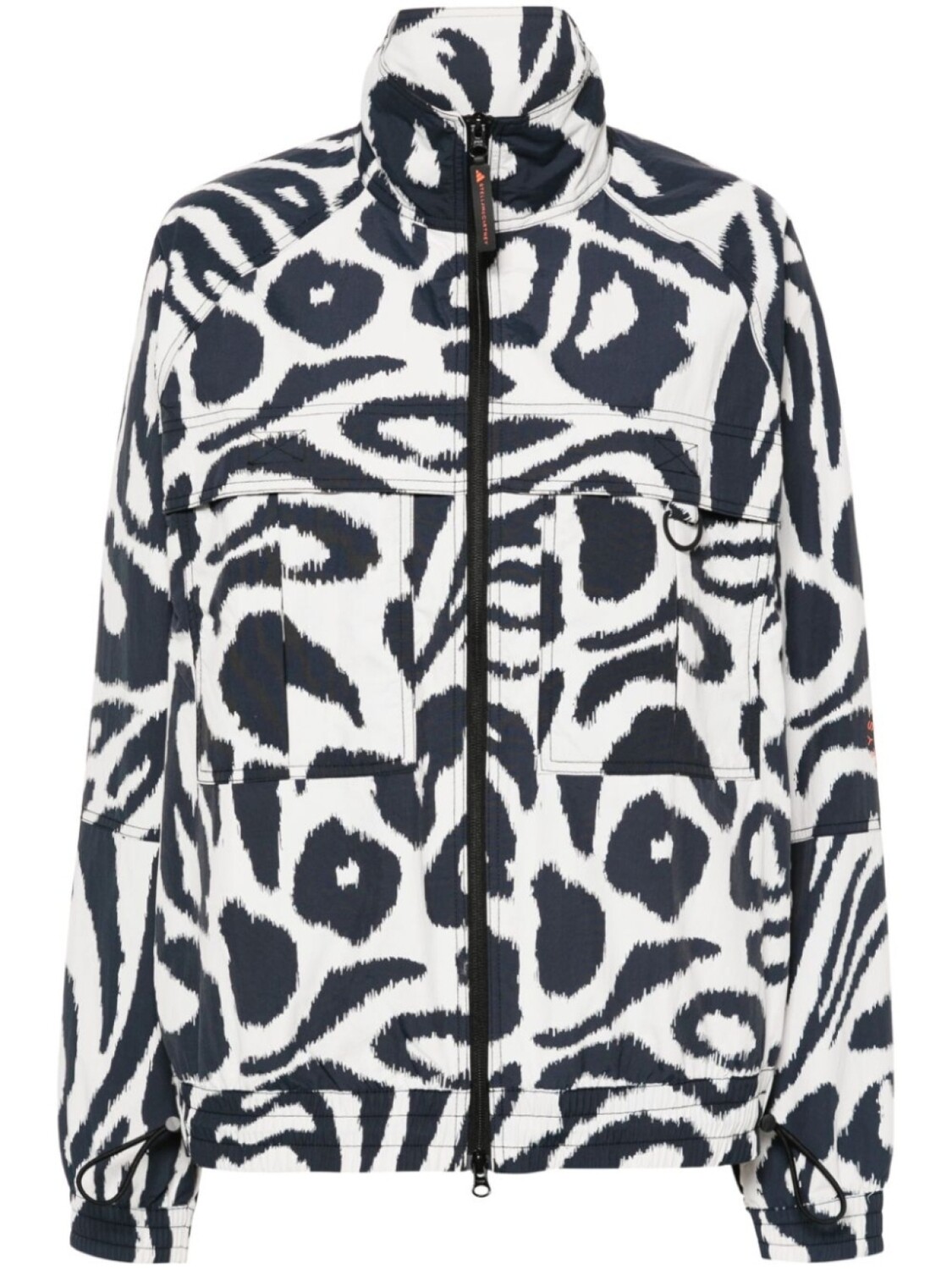 

Adidas by Stella McCartney спортивная куртка с зебровым принтом, черный