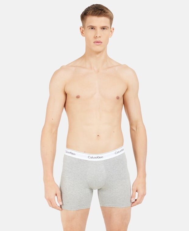 

Шорты-боксеры, комплект из 3 шт. Calvin Klein, серый