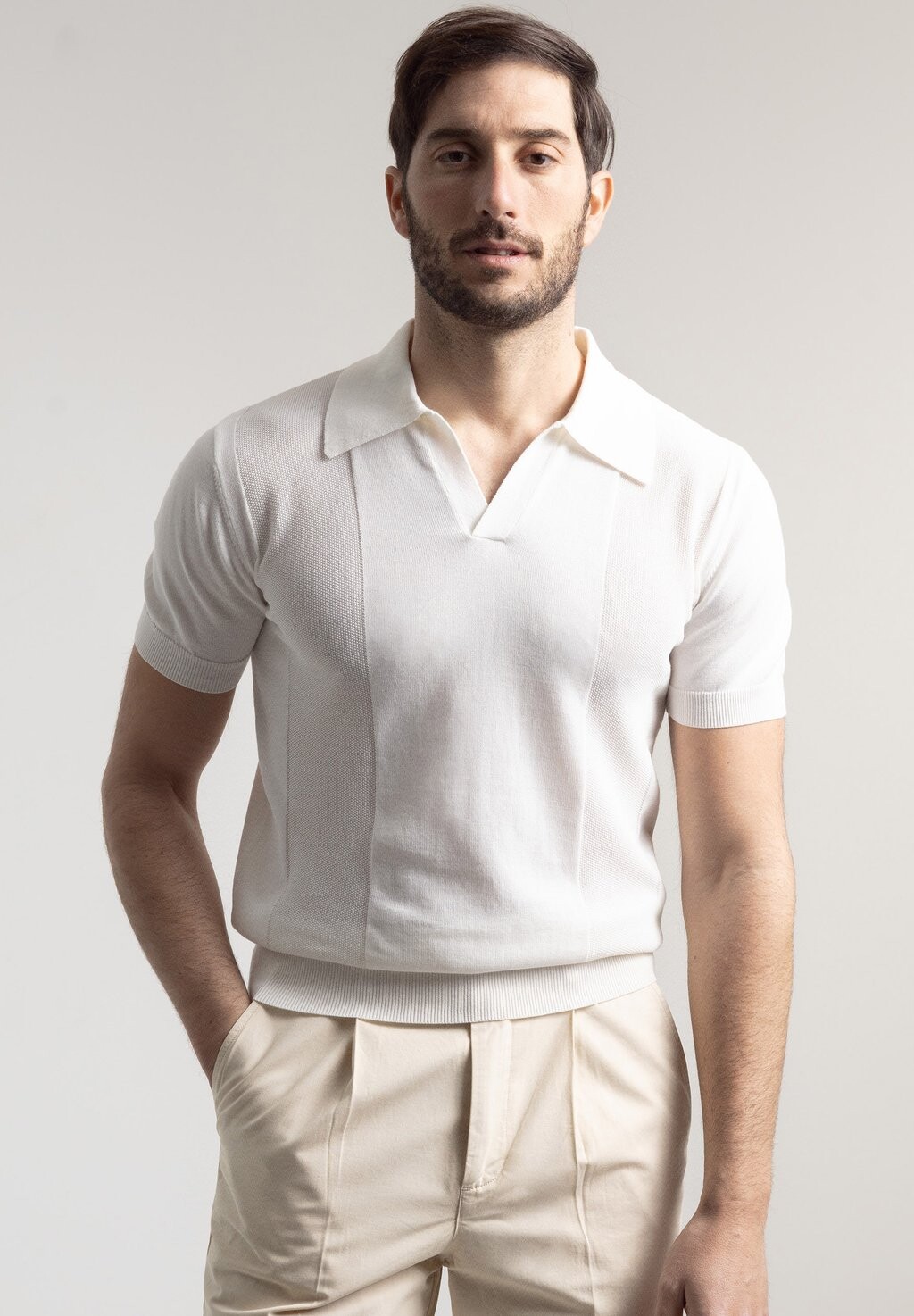 

Поло PALO JACQUARD PuroEgo, белый