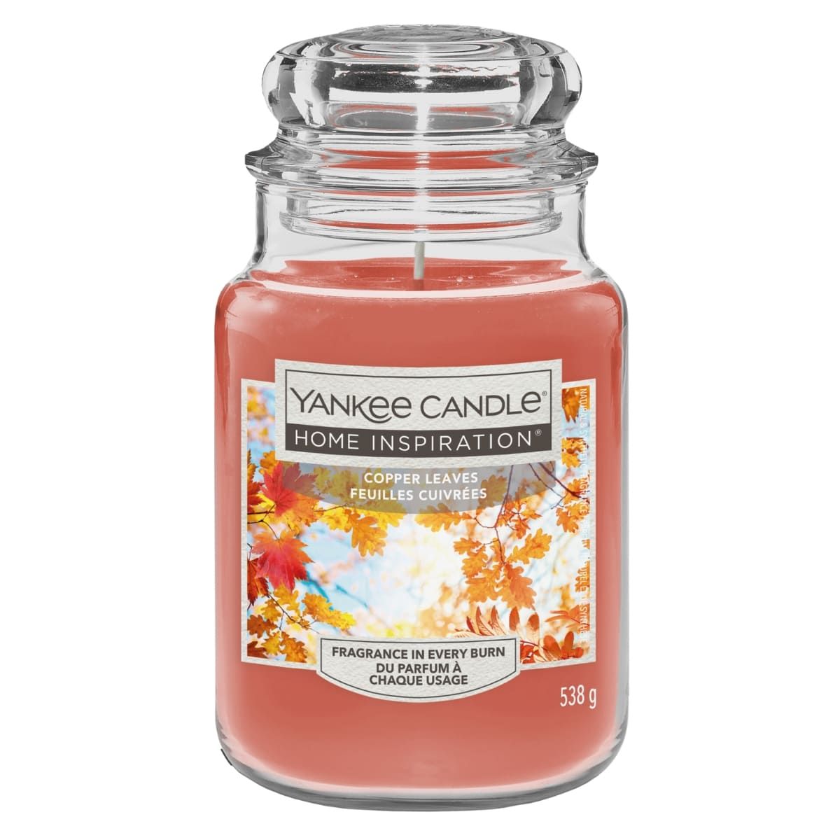 Ароматическая Свеча Yankee Candle Home Inspiration Copper Leaves, 538 гр yankee candle home inspiration sugar blossom большая ароматическая свеча 538 г