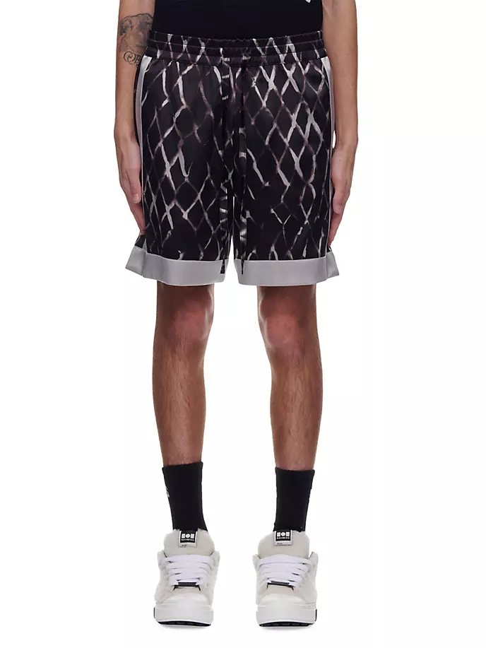 

Шорты из эластичного шелка Swish с цветными блоками Nahmias, черный