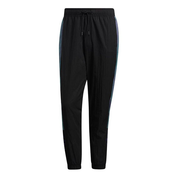 Спортивные штаны Men's adidas neo Sw Wvn Tp Contrasting Colors Bundle Feet Sports Pants/Trousers/Joggers Black, черный