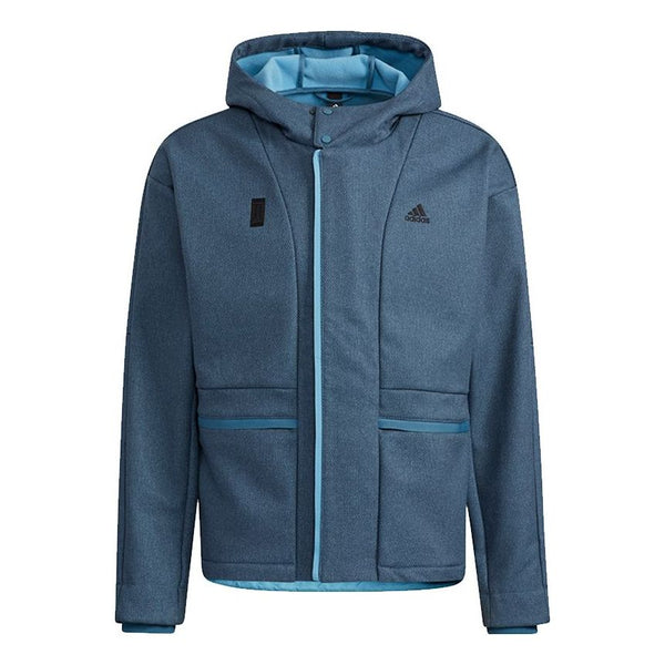 Куртка adidas Wj Wv Bond Jkt Small Logo Hooded Jacket Sky Blue, синий