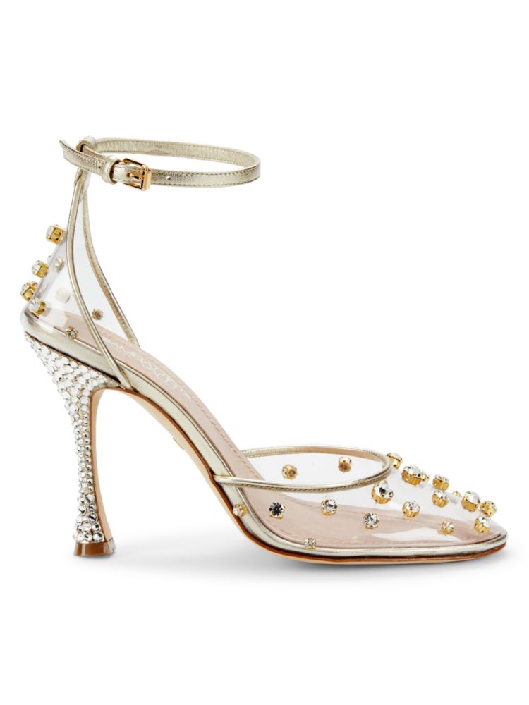 туфли-лодочки с декорированной петлей до щиколотки Giambattista Valli, золото