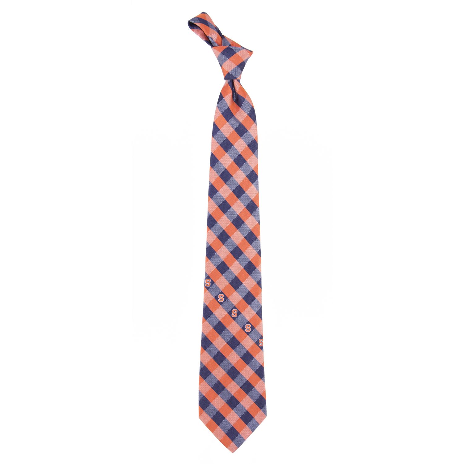 Мужской узкий галстук в оранжевую клетку Syracuse узкий галстук мужской в фиолетовую клетку