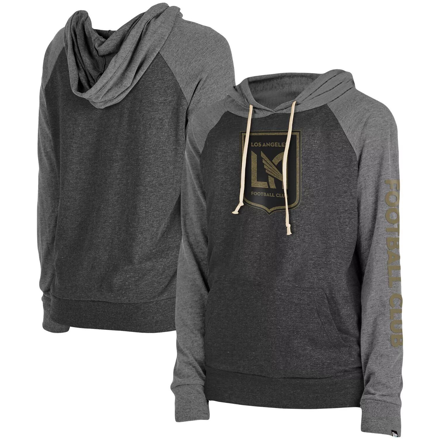 

Женская толстовка с капюшоном из джерси LAFC 5th & Ocean by New Era Heathered Black/Heathered Grey LAFC Jersey New Era