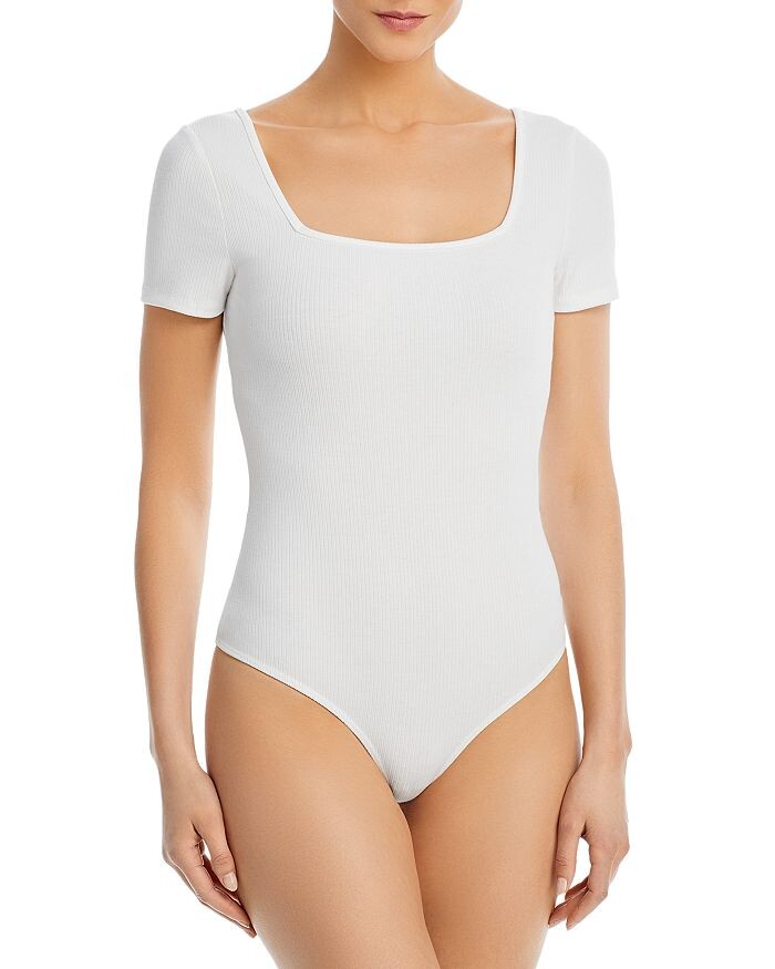 

Боди в рубчик с короткими рукавами — 100% эксклюзив AQUA