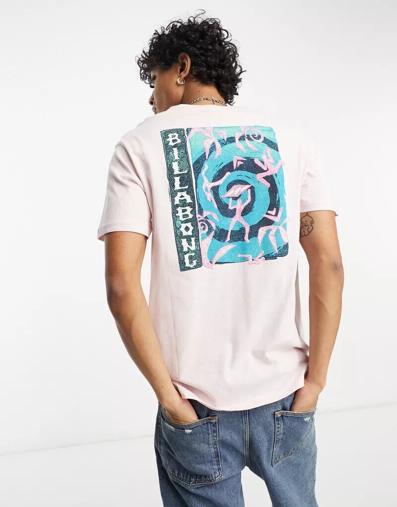 

Billabong светло-розовая футболка со спиралью