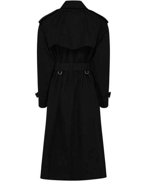 

Длинный тренч с поясом Burberry, черный