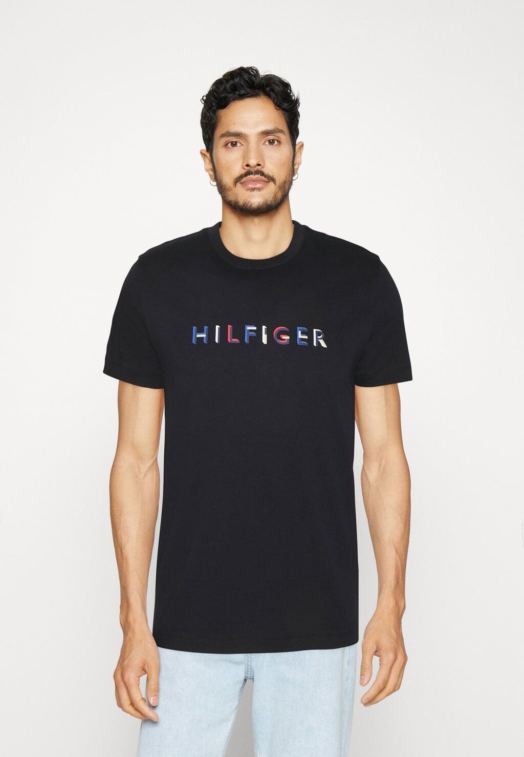 

Футболка с принтом Tommy Hilfiger, темно-синий