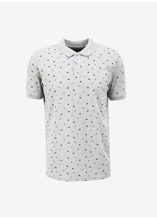 

Мужская футболка Polo Neck Grey Melange 232 LCM 242034 NEWANDY GREY MELANGE Lee Cooper, серый