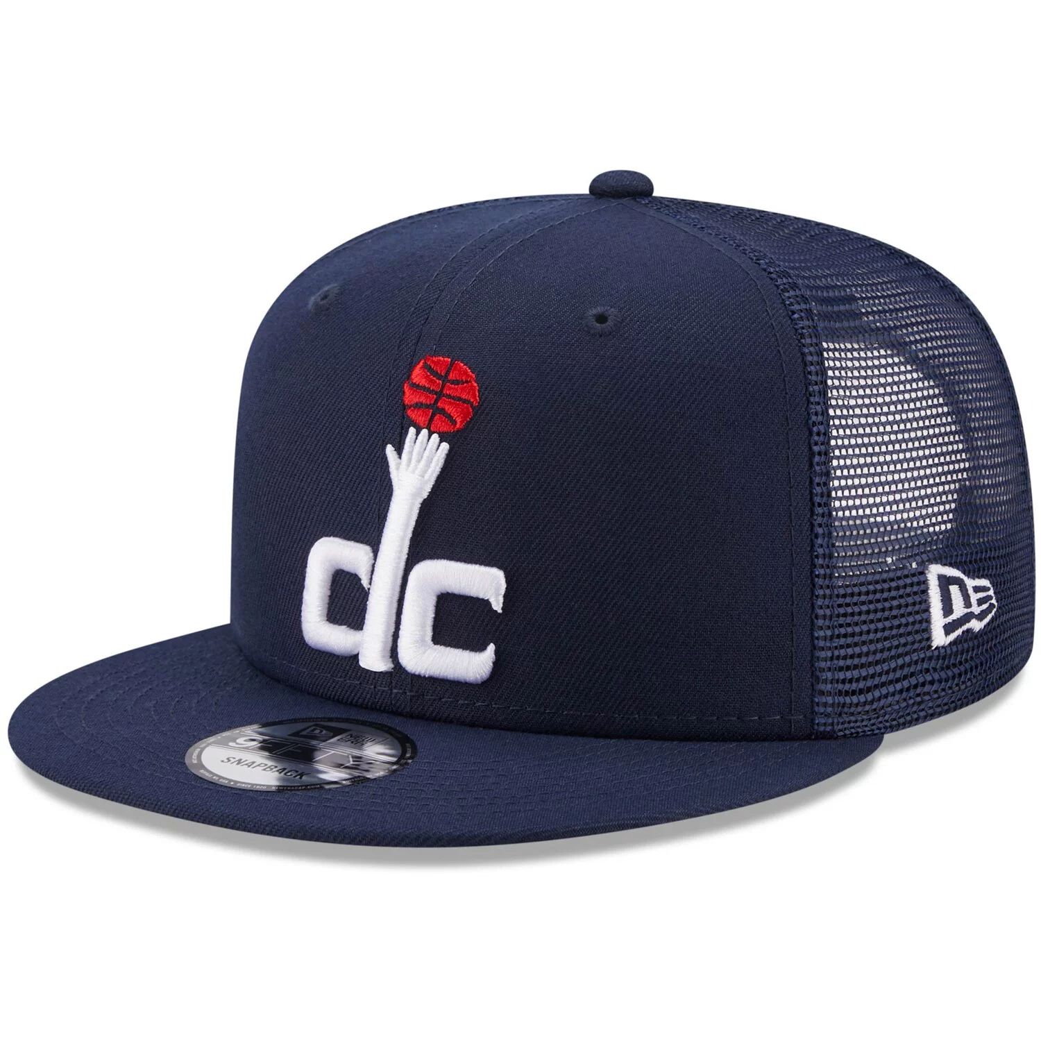 

Мужская темно-синяя регулируемая шляпа New Era Washington Wizards Classic Trucker 9FIFTY Snapback, Черный