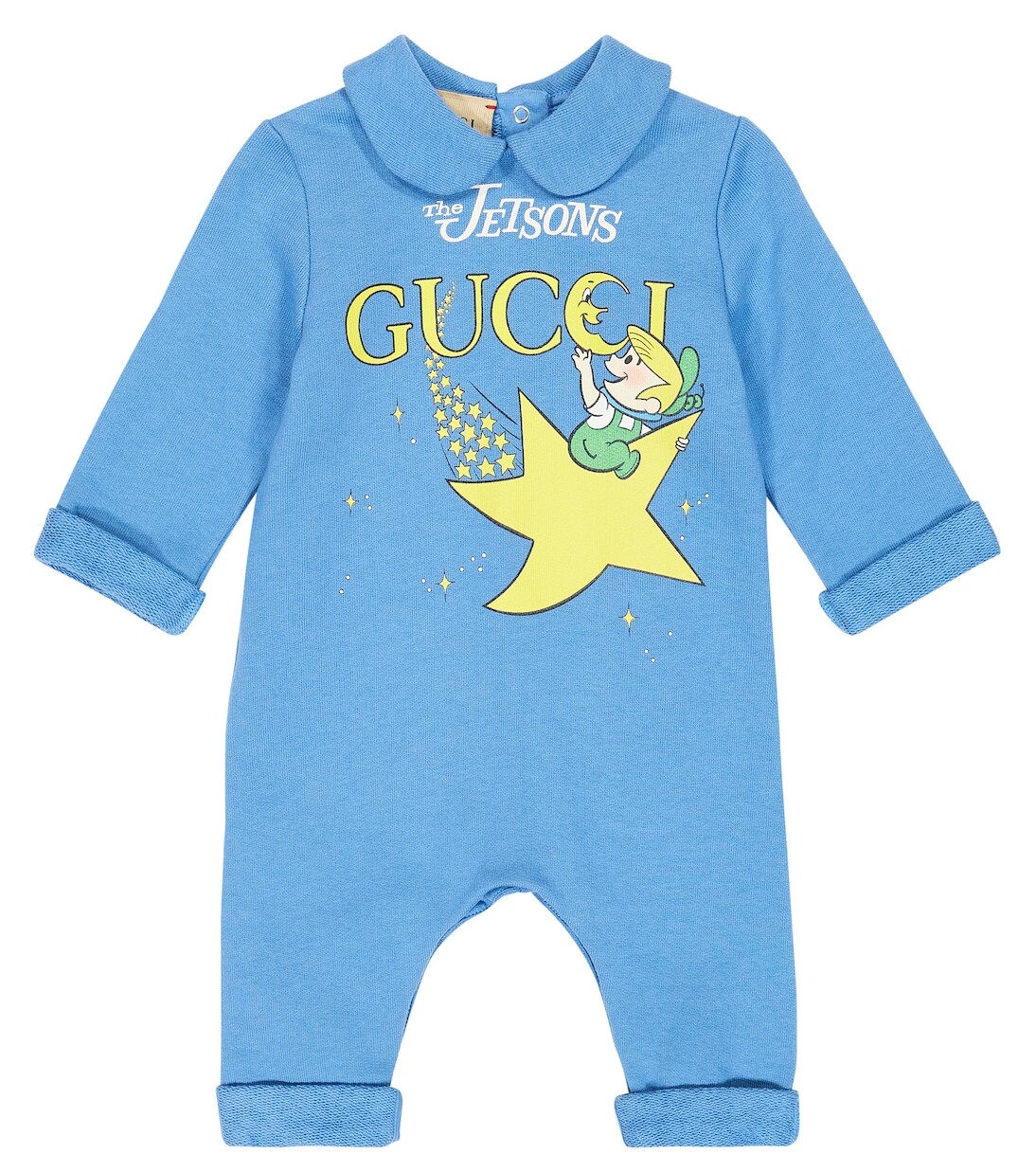 

Хлопковый комбинезон с принтом для малышей x the jetsons Gucci Kids, розовый