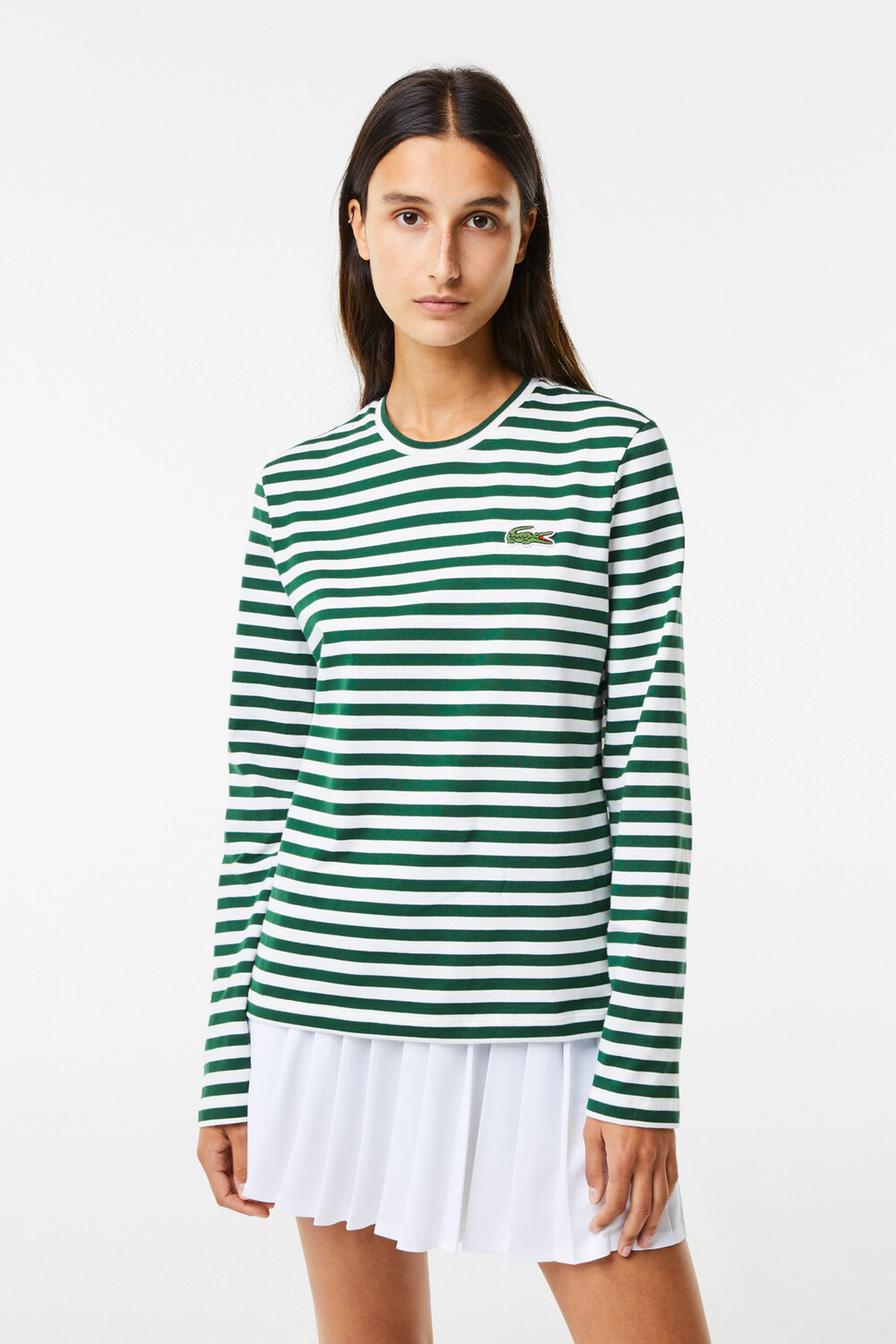 

Футболка VERT/FARINE для женщин/девочек Lacoste, зеленый