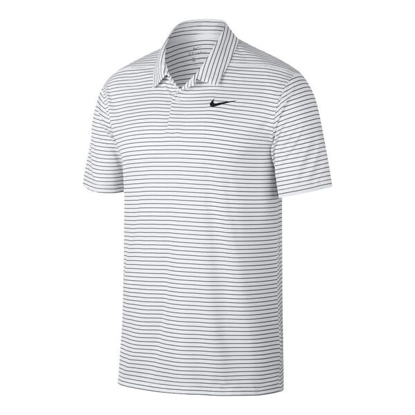 

Футболка Nike Dri-fit Striped Golf Polo Shirt 'White Black', белый