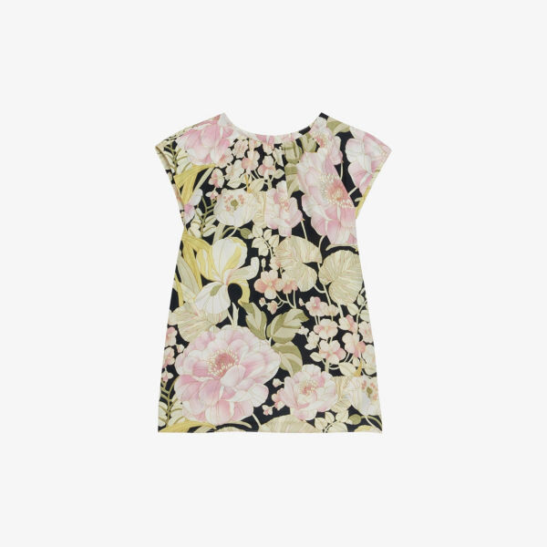 

Тканый топ Liyllah с цветочным принтом Ted Baker, черный