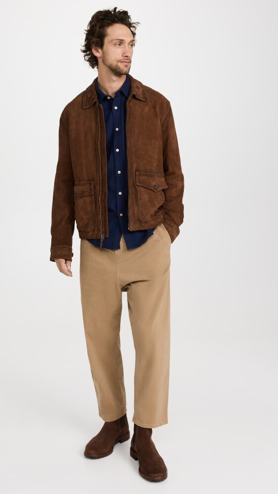 

Рубашка Portuguese Flannel Teca Brushed Flannel Button Down, нави