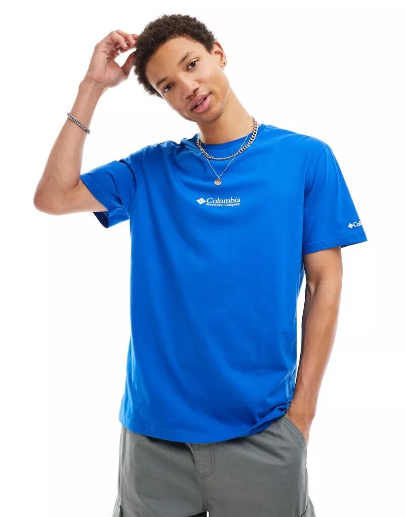 

Синяя футболка с логотипом Columbia CSC Basic Logo эксклюзивно на ASOS