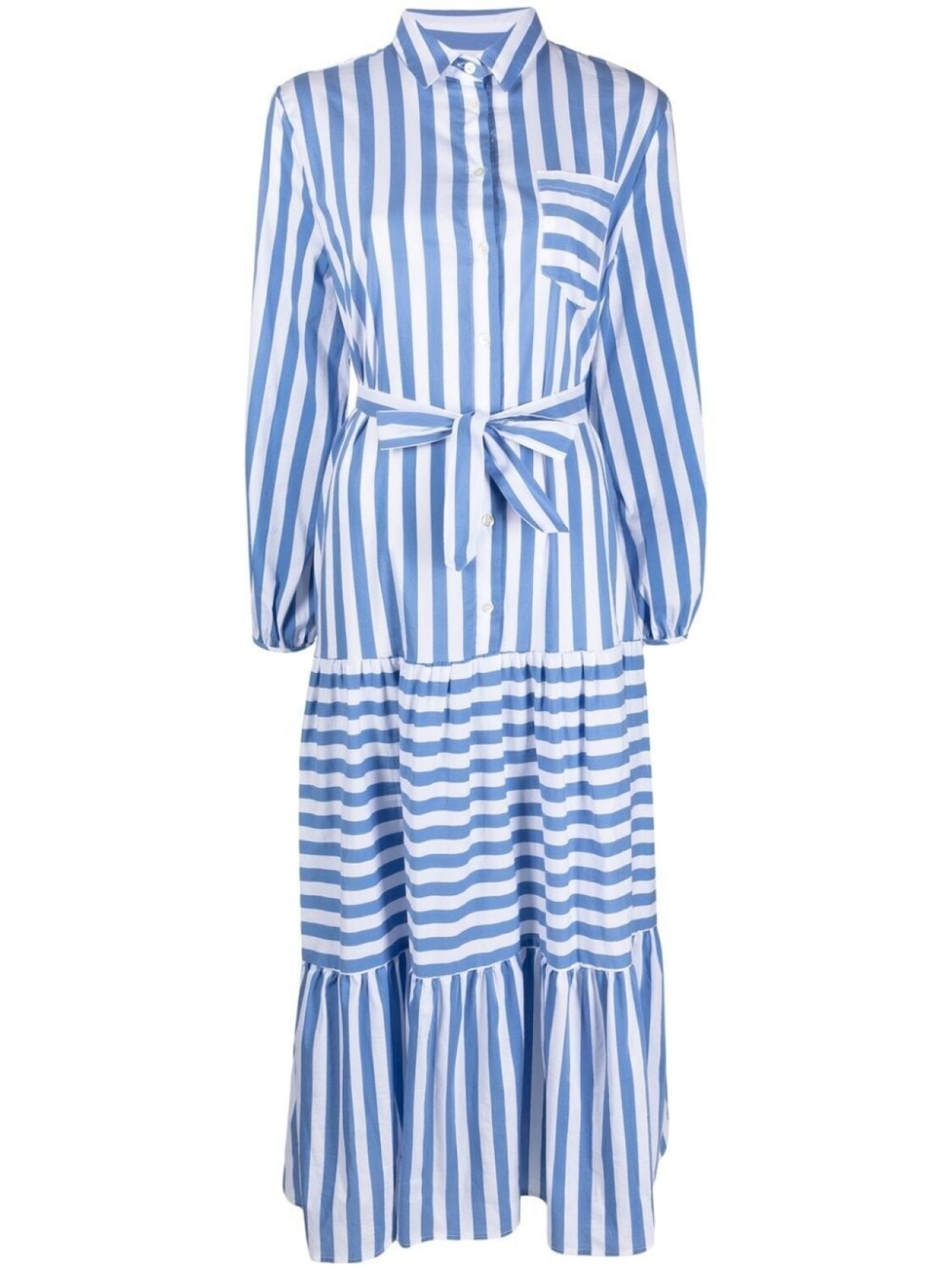 

Semicouture striped maxi dress, белый