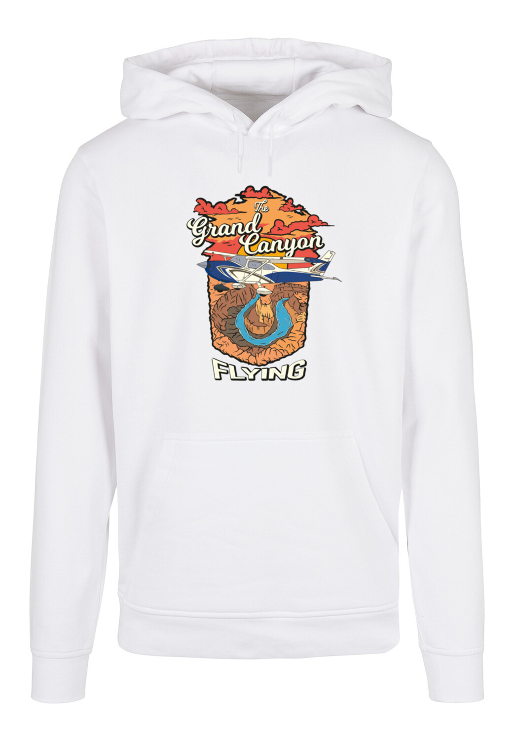 

Пуловер F4NT4STIC Basic Hoodie Grand Canyon Flying, белый