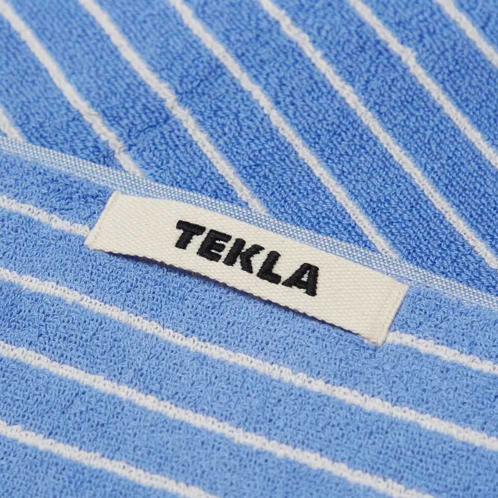 Tekla Fabrics Органическое махровое полотенце для рук, синий tekla fabrics органическое махровое полотенце для рук оранжевый