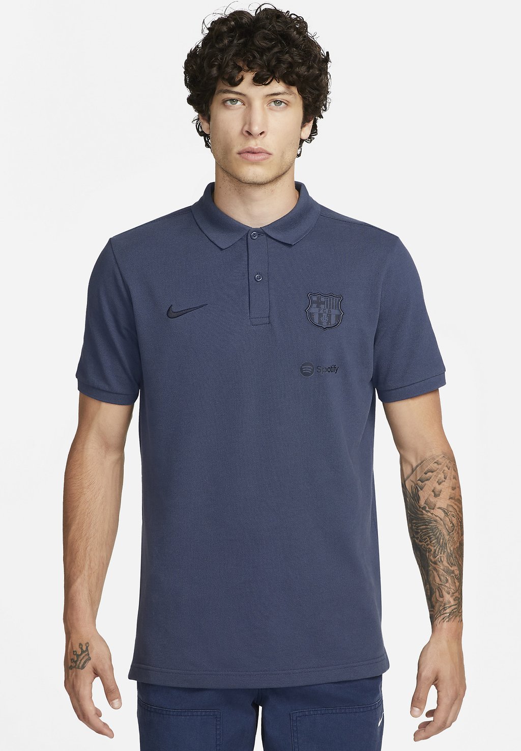 Рубашка поло F C Barcelona Third Nike, цвет thunder blue black