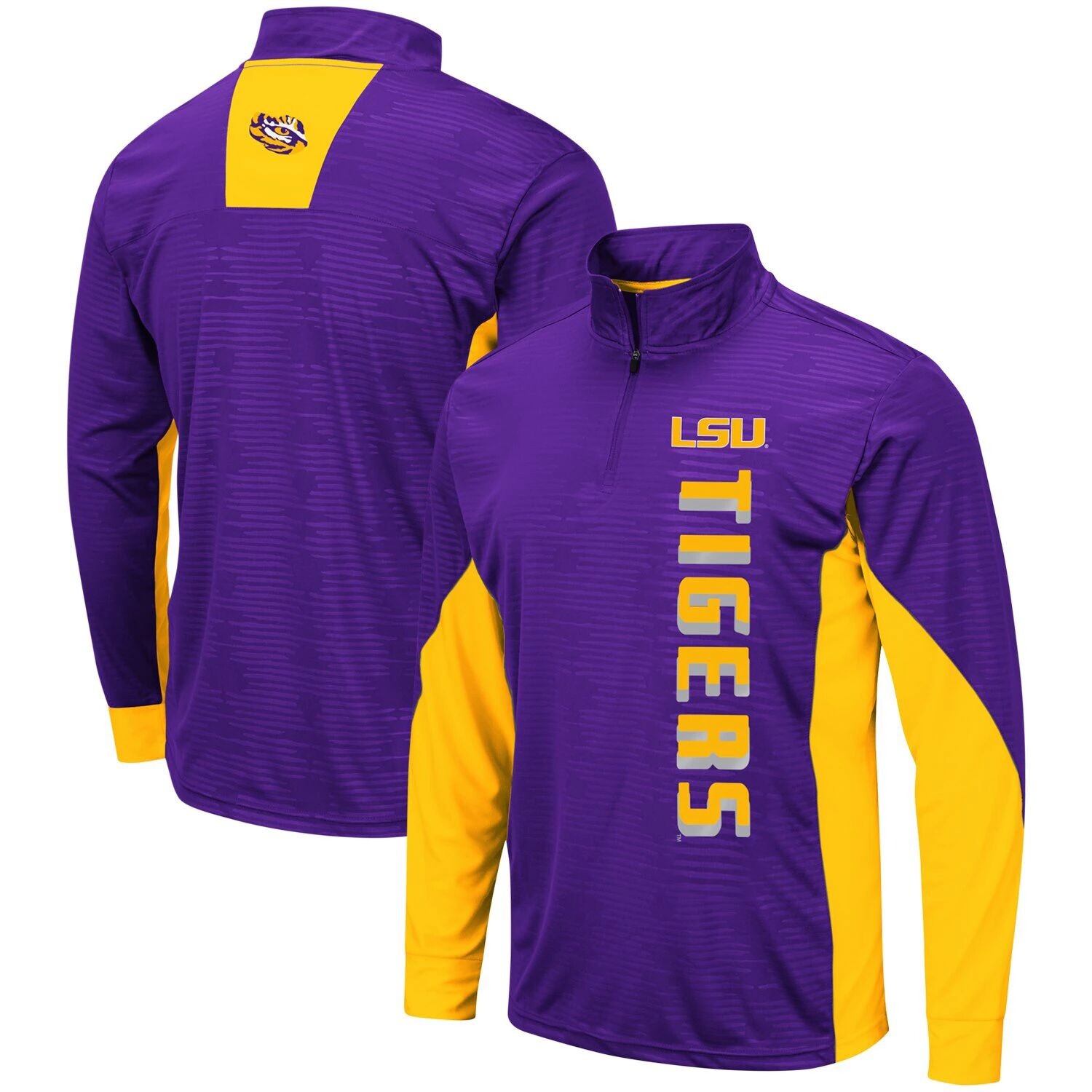 

Мужская фиолетовая ветровка с молнией без четверти LSU Tigers Bart, пуловер Colosseum, Фиолетовый