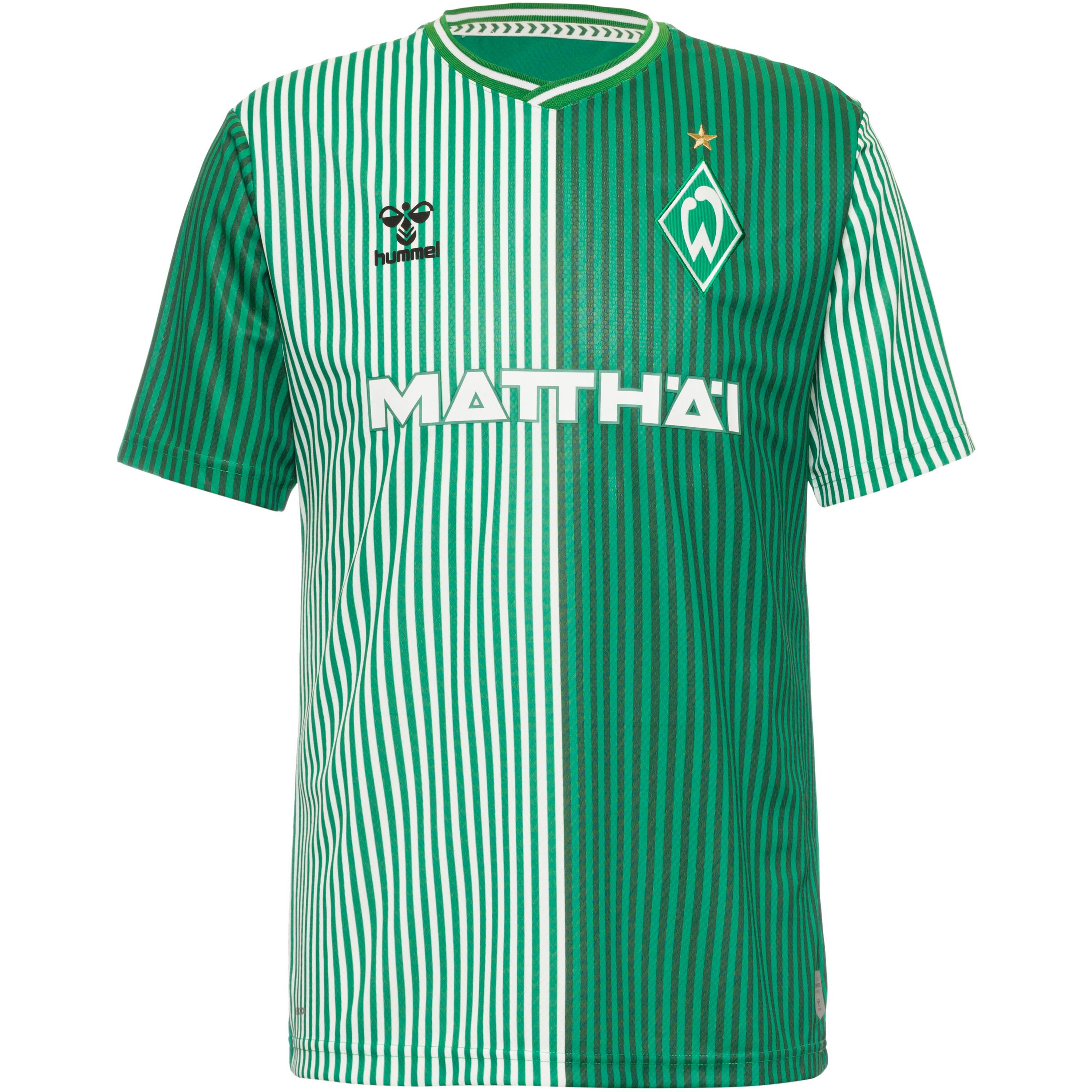 

Рубашка Hummel Fußballtrikot Werder Bremen 23 24 Heim, цвет eden