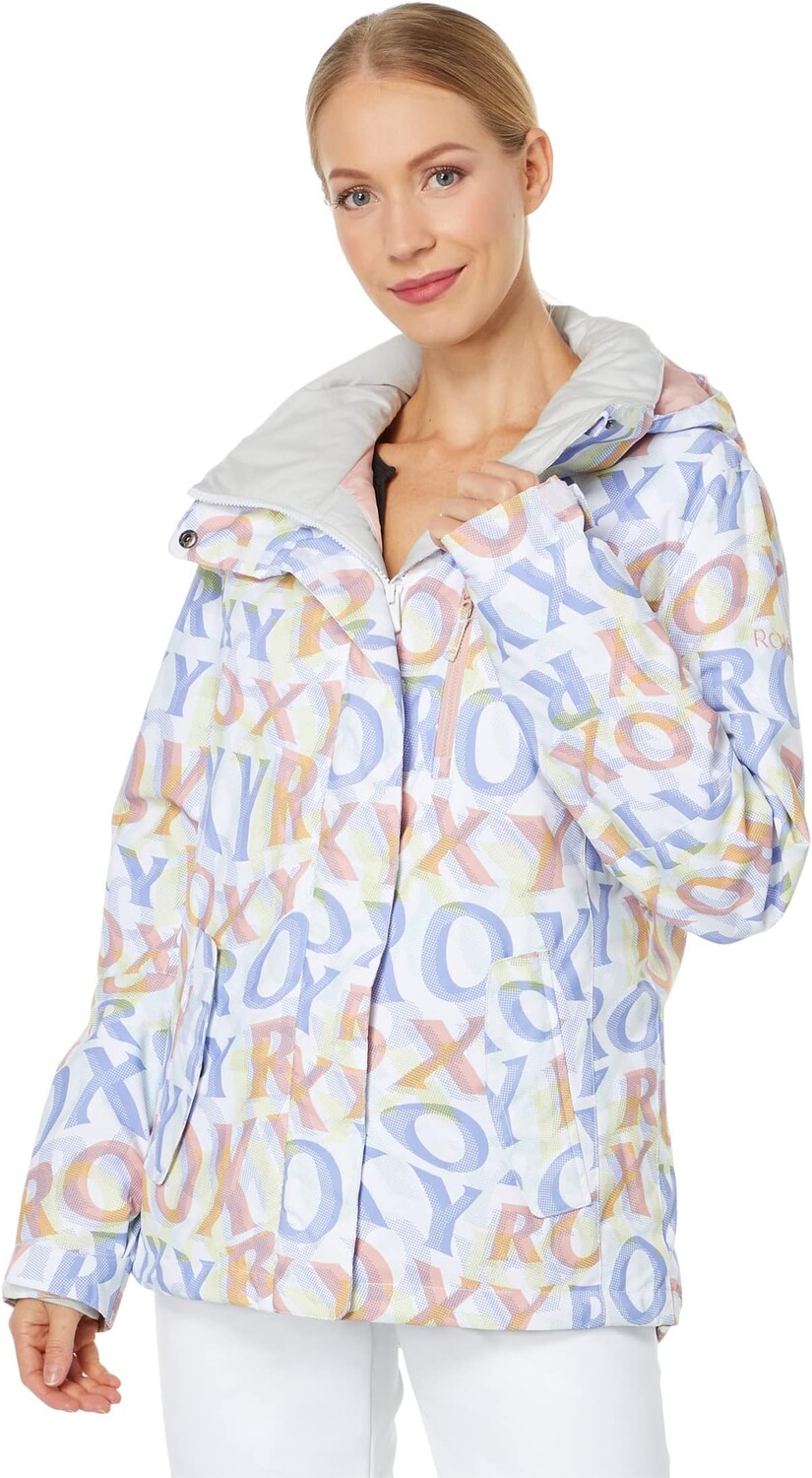 

Куртка Jetty Jacket Roxy, цвет Bright White Sunbeam Lettering
