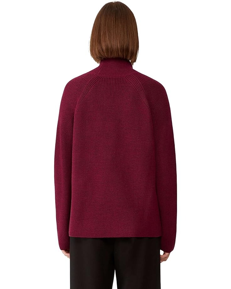 

Свитер Eileen Fisher Turtleneck Raglan Merino Sweater, цвет Cranberry
