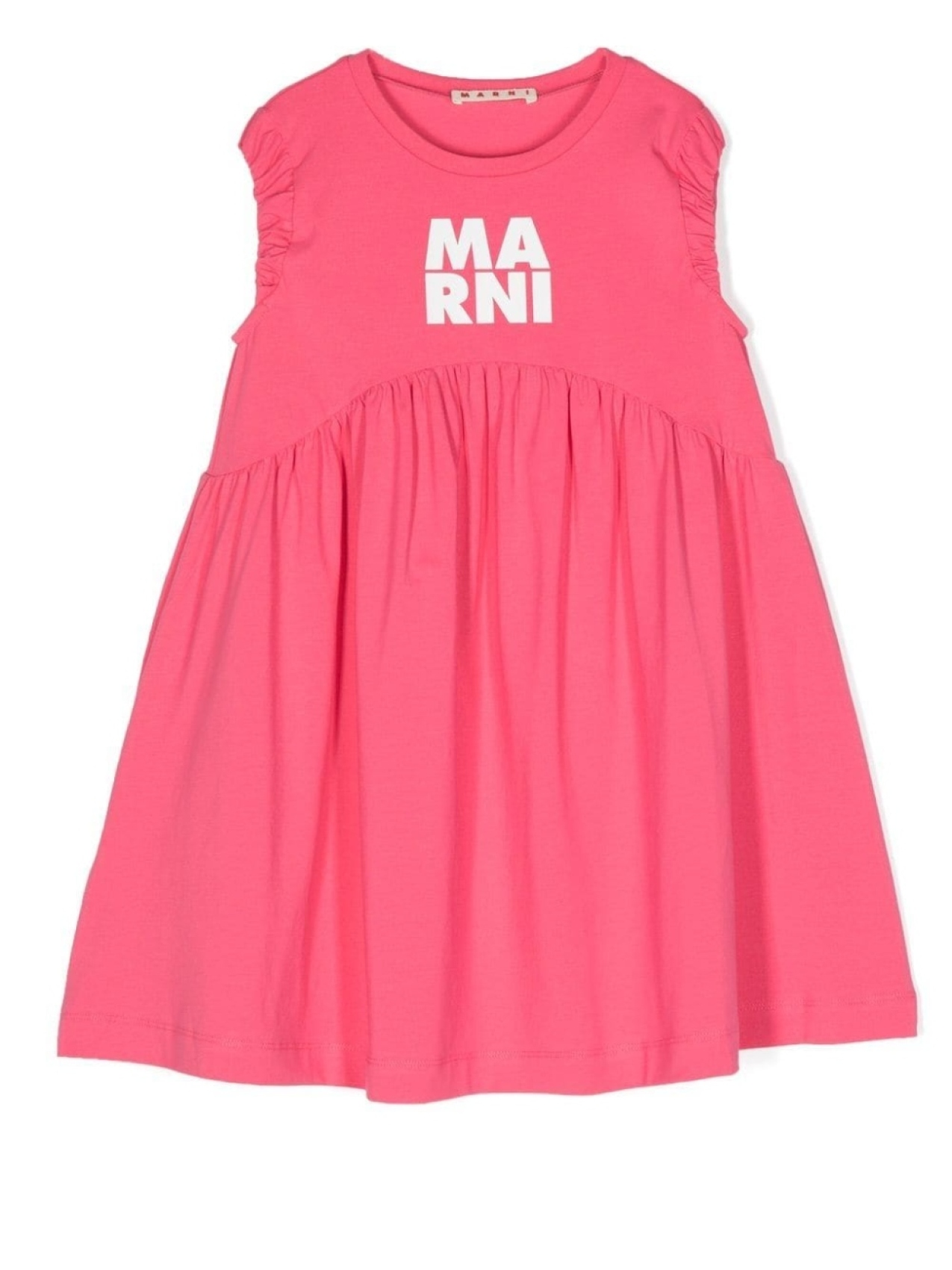 

Платье миди с логотипом Marni Kids, розовый