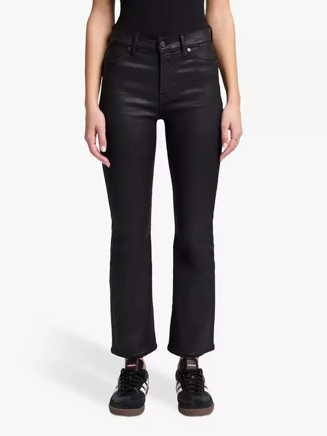 

Джинсы 7 For All Mankind High Rise Cropped Coated, черный