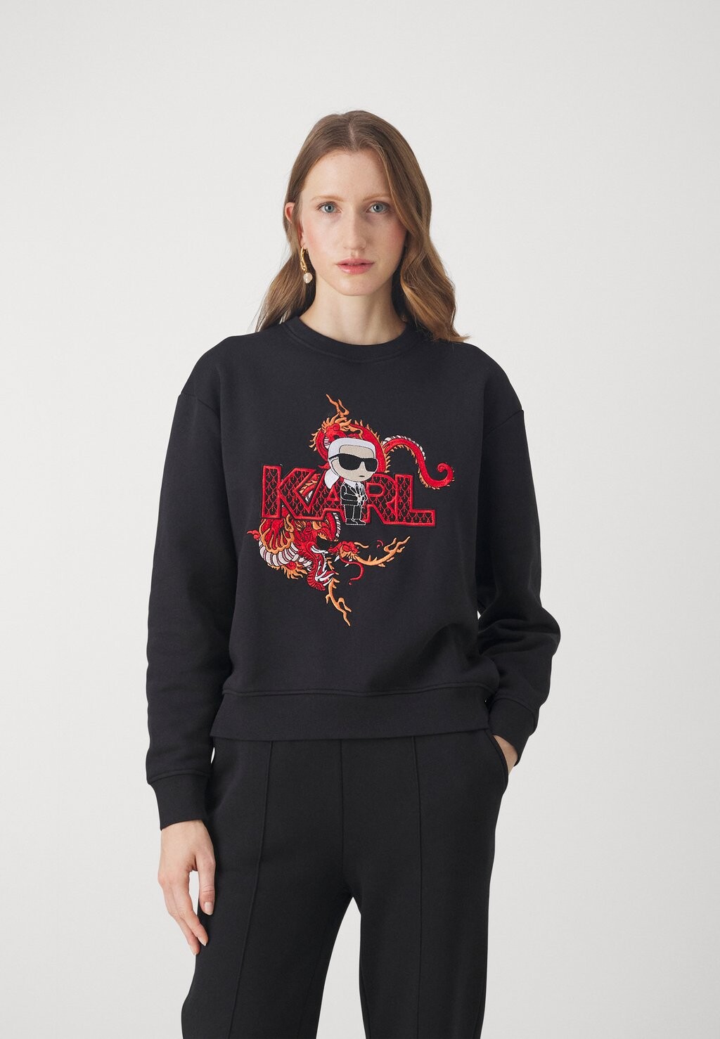 

Толстовка KARL LAGERFELD IKONIK, черный