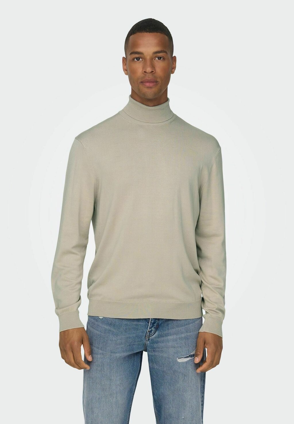 

Свитер ONSWYLER LIFE ROLL NECK NOOS Only & Sons, светло-серый