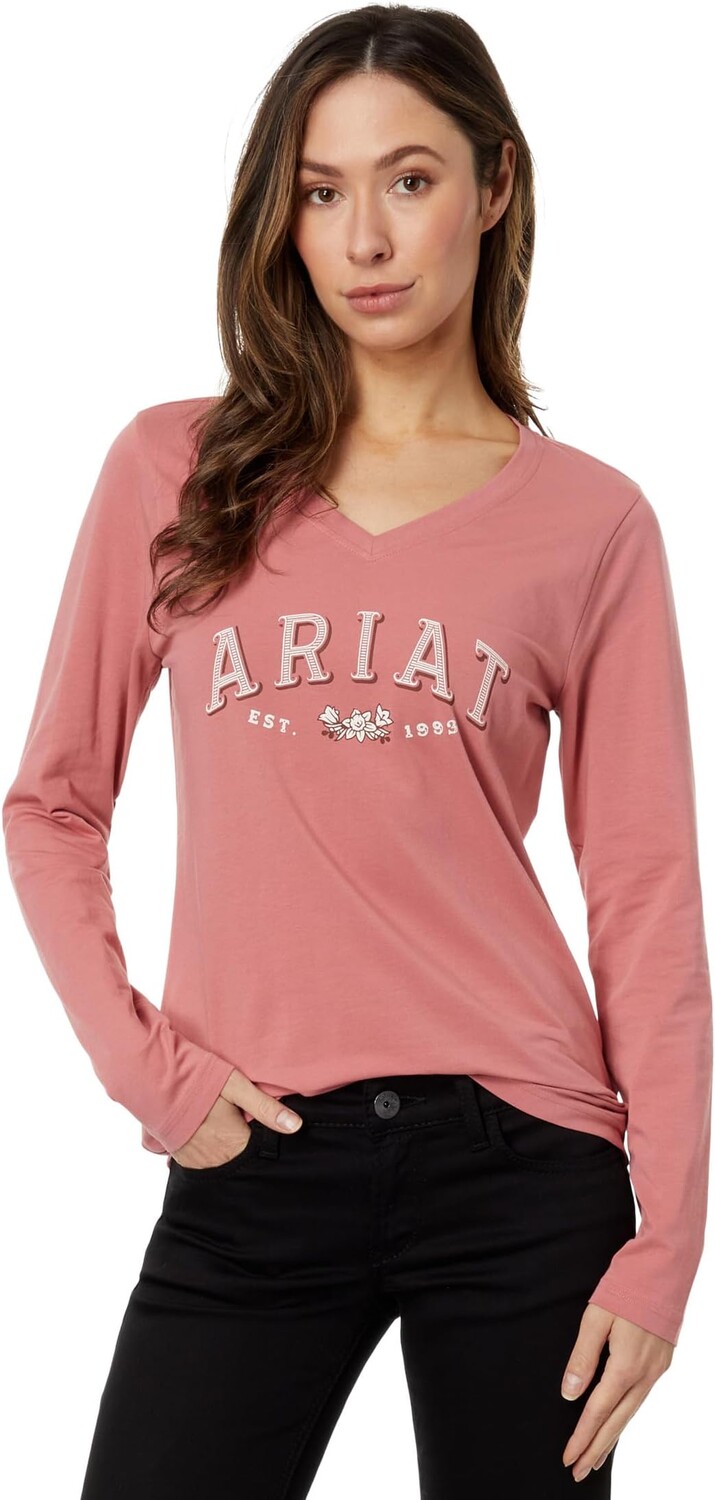 

Флора Футболка Ariat, цвет Dusty Rose