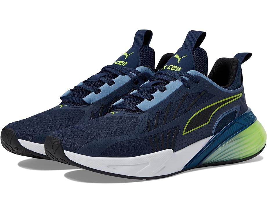 Кроссовки PUMA X-Cell Action, цвет Club Navy/Lime Pow/PUMA Black