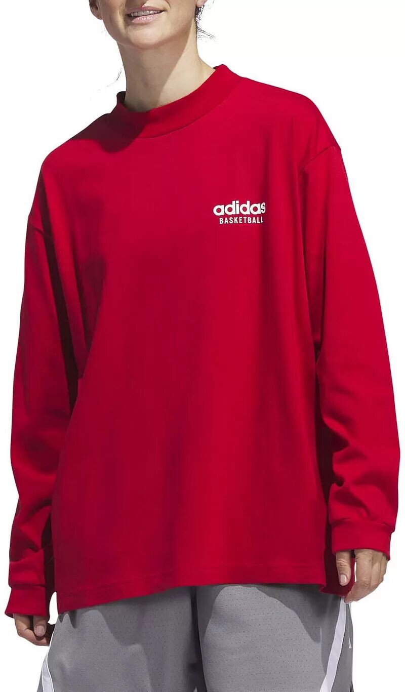 

Женский топ Adidas Select с длинными рукавами и воротником-стойкой