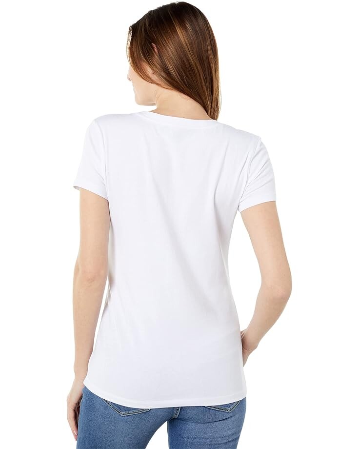 

Футболка U.S. POLO ASSN. Stretch V-Neck Tee, цвет Optic White