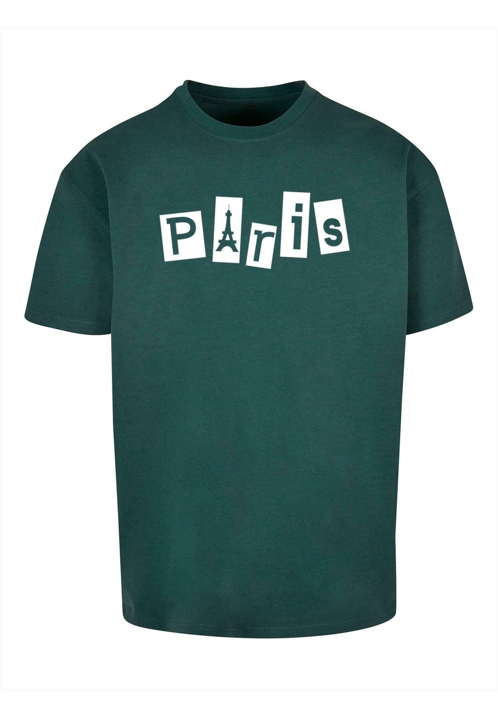 Футболка с принтом PARIS X HEAVY OVERSIZE TEE Merchcode, цвет bottlegreen