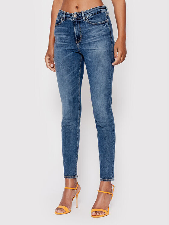 

Джинсы скинни Guess, синий
